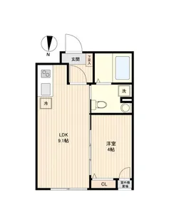 ジェムストーン池上【2階】の間取り