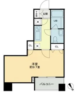 クロスレジデンス蒲田【0907号室】の間取り