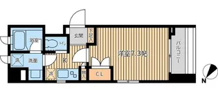 CITY SPIRE 森下【3階】の間取り