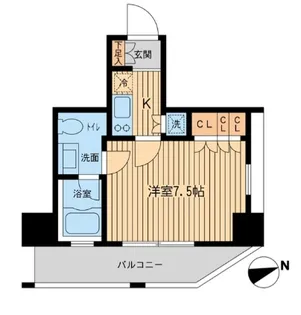 レジデンス大森【4階】の間取り