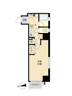 ラクラス新御徒町【6階】の間取り