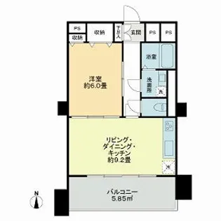ドミール千駄木【10階】の間取り