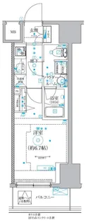 クオリタス品川南【9階】の間取り