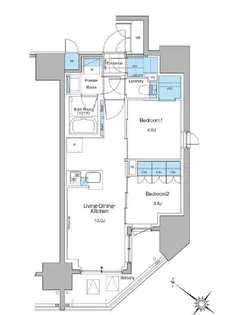 ルフォンプログレ西大井プレミア【2階】の間取り