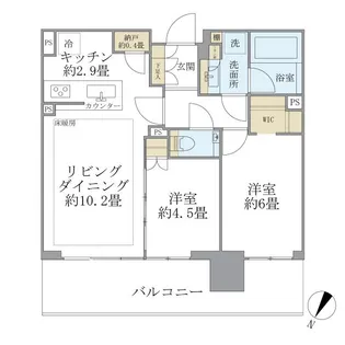 シティタワーズ東京ベイ セントラルタワー【32階】の間取り
