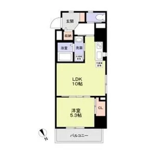 FELICE PRENDRE【7階】の間取り