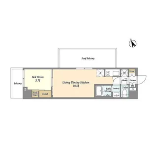 エル・セレーノ品川西大井【6階】の間取り