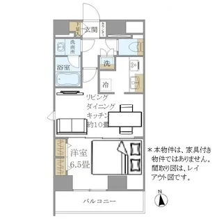 PREMIUM CUBE 上野【11階】の間取り