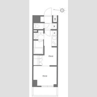 グランパセオ清澄白河Ⅱ【2階】の間取り
