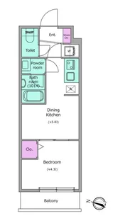 ドゥーエ梅屋敷【5階】の間取り
