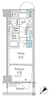 パークアクシス品川南大井パークフロント【5階】の間取り
