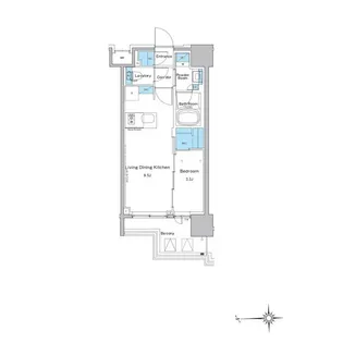 ルフォンプログレ門前仲町プレミア【15階】の間取り