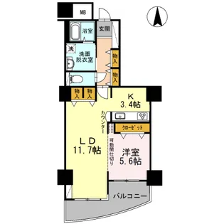 品川シーサイドビュータワー Ⅱ【19階】の間取り