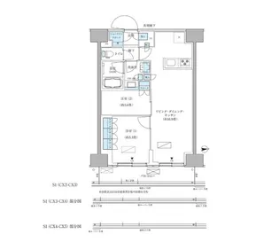 パークアクシス品川天王洲アイル【8階】の間取り