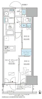 パークアクシス品川天王洲アイル【12階】の間取り