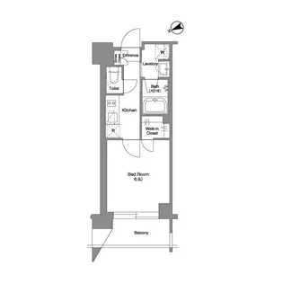 ザ・ケンジントン・レジデンス芝浦【6階】の間取り