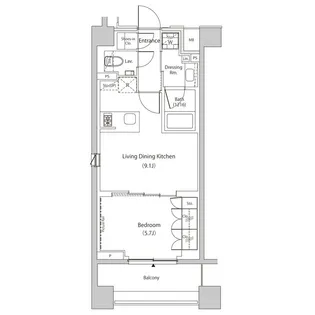 ザ・パークハビオ目黒プレイス【5階】の間取り