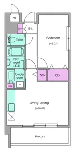 レジディア南砂町【8階】の間取り