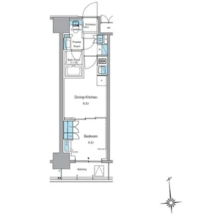 ルフォンプログレ上野稲荷町【3階】の間取り