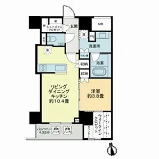 BRUN PILIER日本橋【6階】の間取り