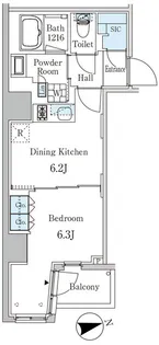 ザ・ライオンズフォーシア外神田【3階】の間取り