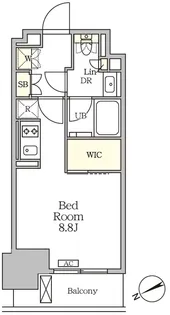 ザ・パークハビオ大森山王【12階】の間取り