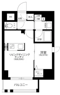 東京都千代田区神田三崎町2丁目【マンション】の間取り