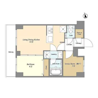AUGUSTA RESIDENCE大森【7階】の間取り