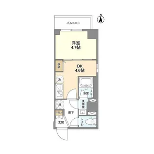 ウェルスクエア錦糸町SOUTH【3階】の間取り