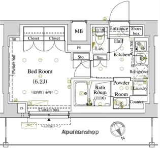 ARKMARK東大井【4階】の間取り