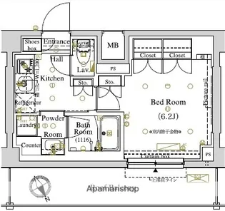 ARKMARK東大井【4階】の間取り