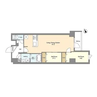 アルファコート曳舟2【1階】の間取り