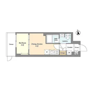 AIFLAT品川戸越パークサイド【1階】の間取り