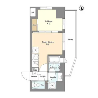 AIFLAT品川戸越パークサイド【5階】の間取り