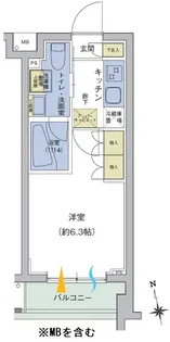 アジールコート品川中延【4階】の間取り