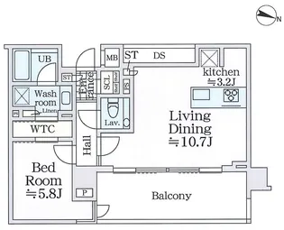 ザ・パークハウス千代田六番町【607号室号室】の間取り