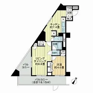 クレール芝【3階】の間取り