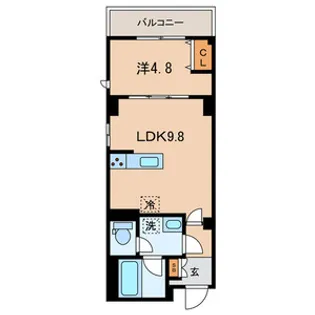 カーザ・ブランカ北斎【3階】の間取り