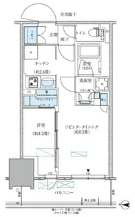 パークアクシス西大島コンフォートスクエア【9階】の間取り