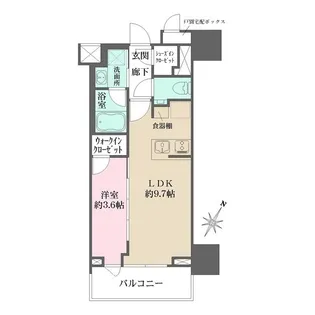 ザ・パークワンズ日本橋人形町【2階】の間取り