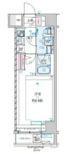 GENOVIA大師橋【1階】の間取り