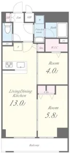 JPT RESIDENCE【9階】の間取り