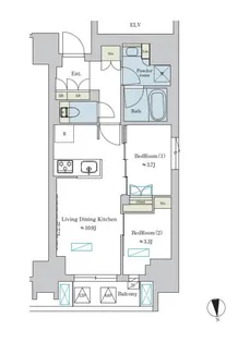 BRILLIA IST 浅草【3階】の間取り