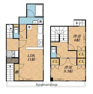 東京都大田区東矢口3丁目【一戸建】の間取り