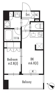 プライマル森下Ⅱ【13階】の間取り