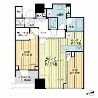 パークコート ザ・三番町ハウス【4階】の間取り