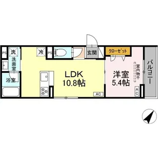 セレスティア下丸子【2階】の間取り