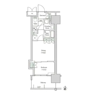 ブルックサイドレジデンス木場【8階】の間取り