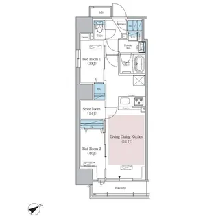 アーバネックス浅草橋フロント【2階】の間取り