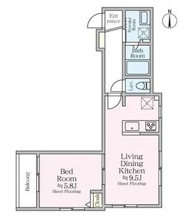 COLINA ALTA【1階】の間取り